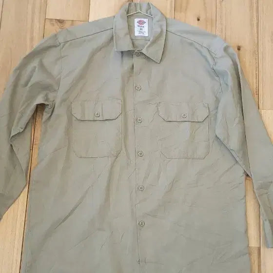 [BUNJANG] Dickies Work Shirt (Beige) - Men&