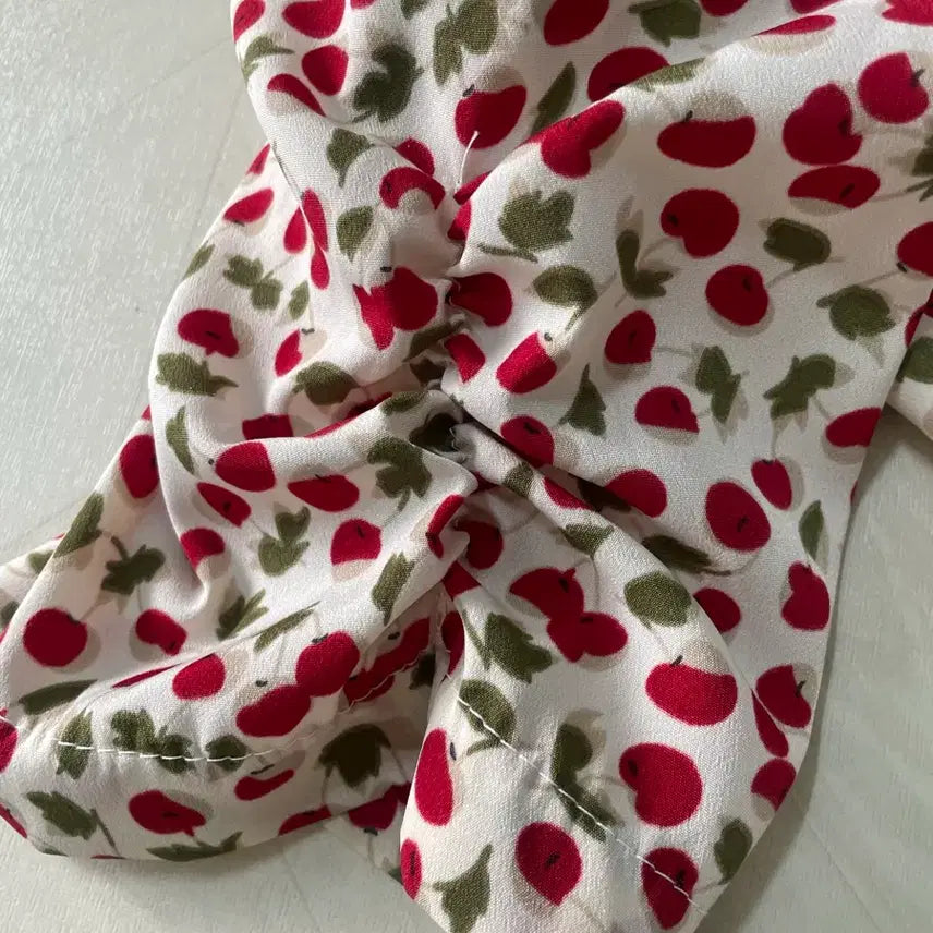 [BUNJANG] Cherry Pattern Mini Dress / 체리 패턴 미니 원피스