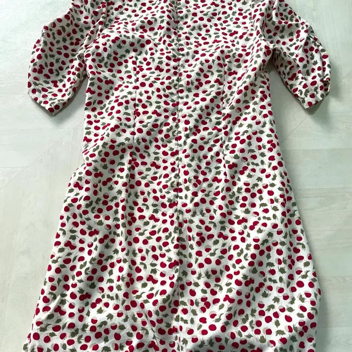 [BUNJANG] Cherry Pattern Mini Dress / 체리 패턴 미니 원피스