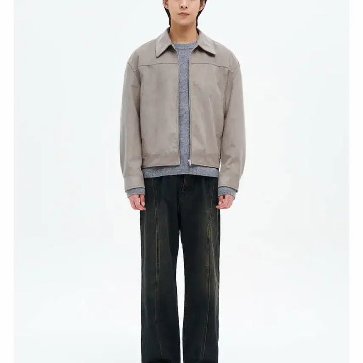 [BUNJANG] 8Seconds Suede Jacket Beige XL / 에잇세컨즈 스웨이드 자켓 베이지 XL