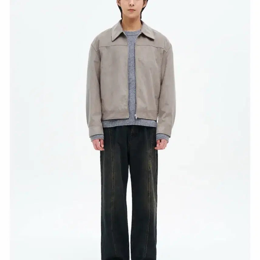 [BUNJANG] 8Seconds Suede Jacket Beige XL / 에잇세컨즈 스웨이드 자켓 베이지 XL