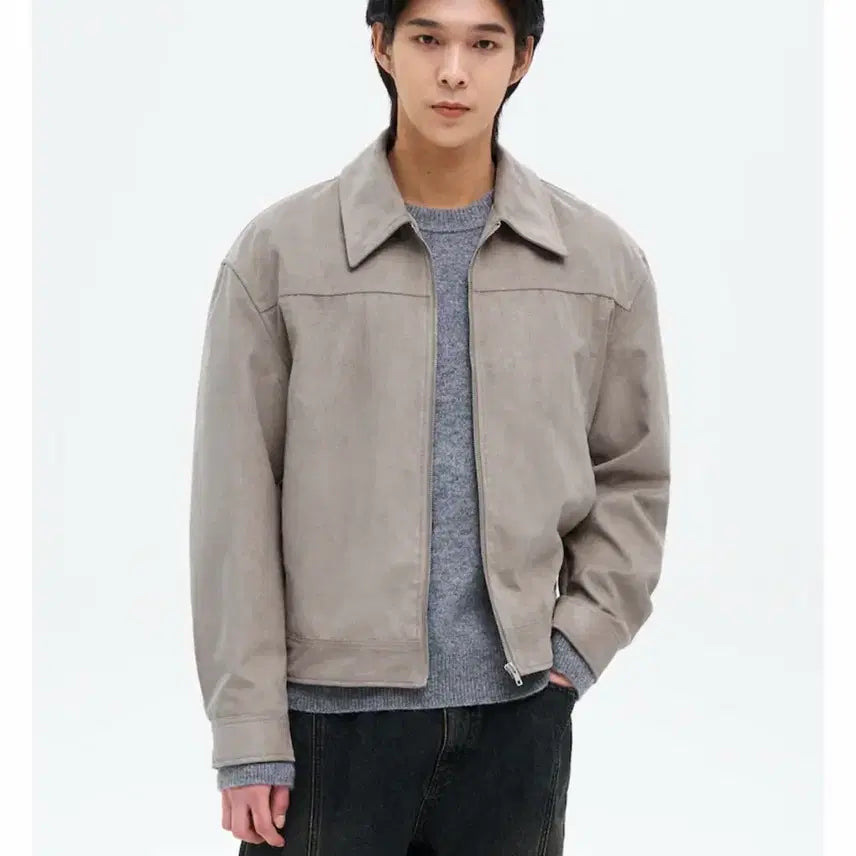 [BUNJANG] 8Seconds Suede Jacket Beige XL / 에잇세컨즈 스웨이드 자켓 베이지 XL