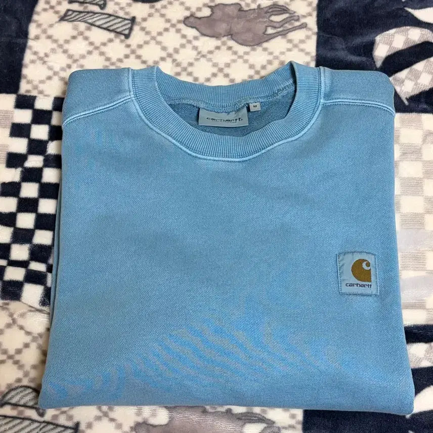 [BUNJANG] Carhartt Washed MTM Blue / 칼하트 워싱 맨투맨 블루