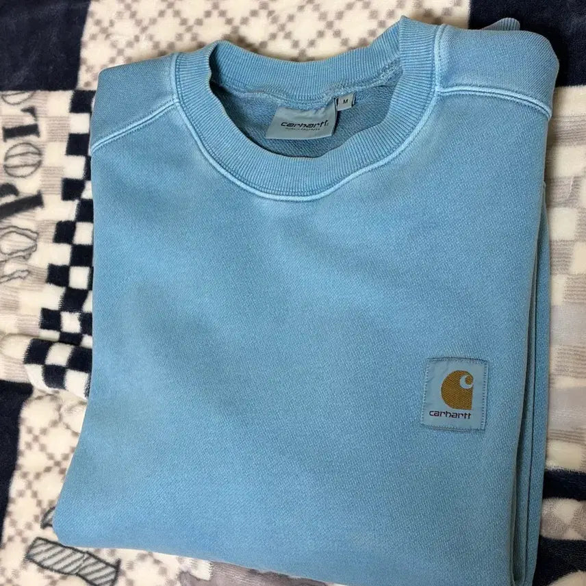 [BUNJANG] Carhartt Washed MTM Blue / 칼하트 워싱 맨투맨 블루