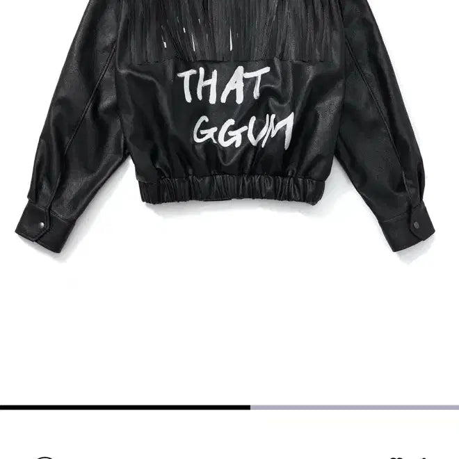 [BUNJANG] GGUM X DEINET Fringe Black Jacket / GGUM X DEINET 프린지 블랙 자켓