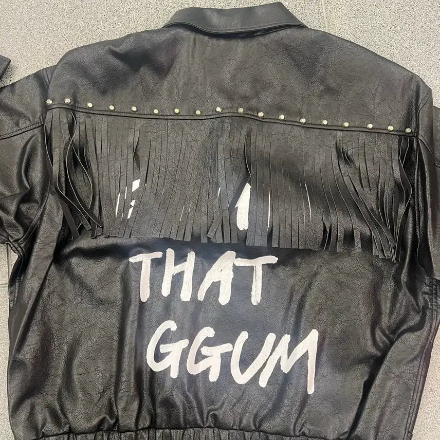[BUNJANG] GGUM X DEINET Fringe Black Jacket / GGUM X DEINET 프린지 블랙 자켓