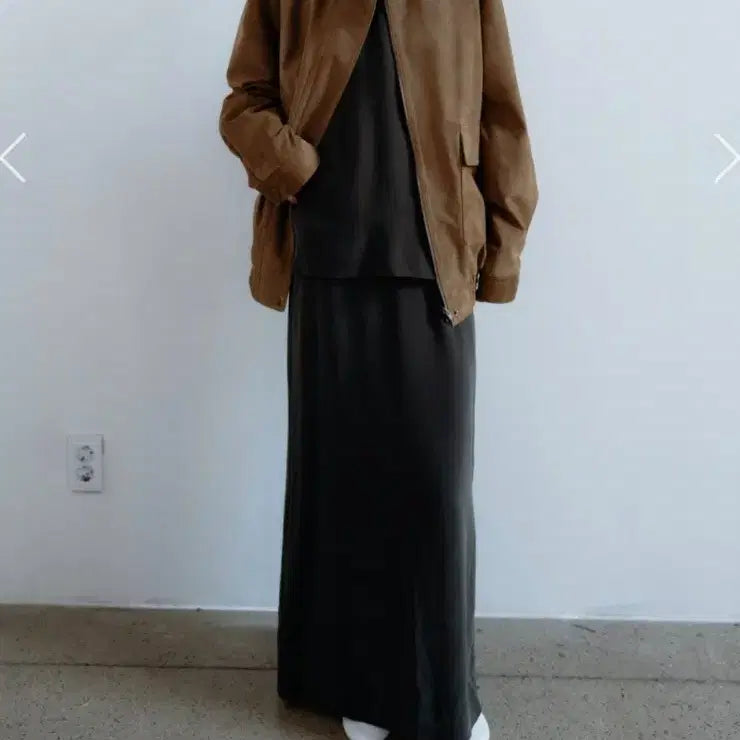 [BUNJANG] Monoha Suede High Neck Jumper Camel / (새상품) 모노하 스웨이드 하이넥 점퍼 카멜