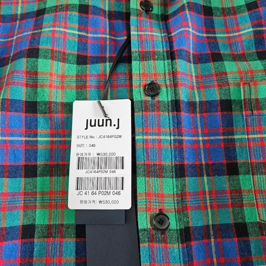 [BUNJANG] Juun.J Check Shirt / 준지 체크셔츠 (초호기 체크셔츠) 46 사이즈