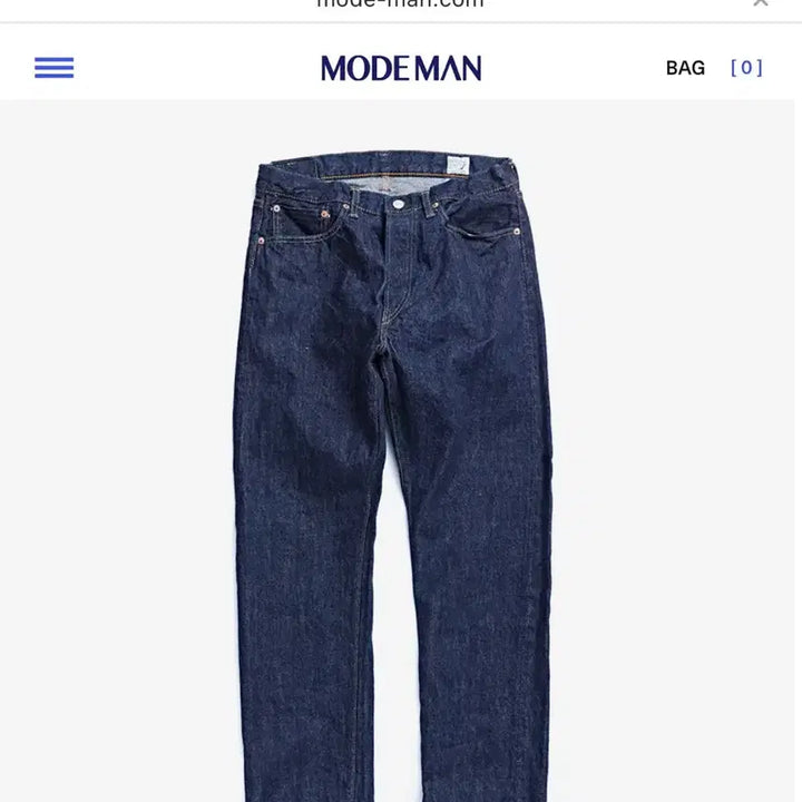 [BUNJANG] OrSlow 01-1050 Standard Selvedge Denim Pants / 오어슬로우 01-1050 원워시 스탠다드 셀비지 데님팬츠