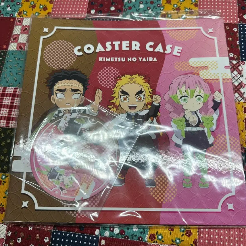 [BUNJANG] Ufotable Demon Slayer Rengoku Mitsuri Gyomei Coaster Case / 귀멸의 칼날 유포테이블 렌고쿠 미츠리 교메이 코스터 케이스