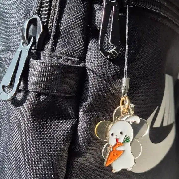 [BUNJANG] Cute Rabbit, Carrot, Smile Flower Bag Charm Keychain / 귀여운 토끼 당근 스마일 꽃 키링. 가방 키링