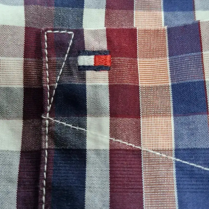 [BUNJANG] Tommy Hilfiger Checkered Long Sleeve Shirt / 타미힐피거 긴팔남방