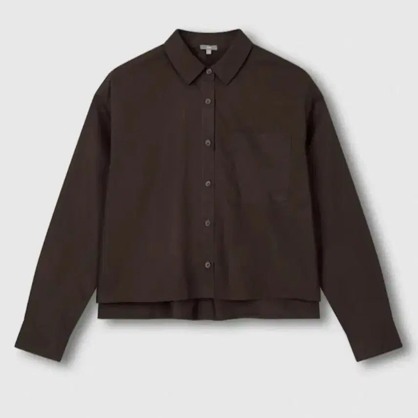 [BUNJANG] JAJU Brown Cotton Shirt / JAJU 브라운 면 셔츠(새상품)