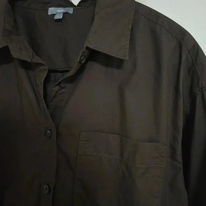 [BUNJANG] JAJU Brown Cotton Shirt / JAJU 브라운 면 셔츠(새상품)