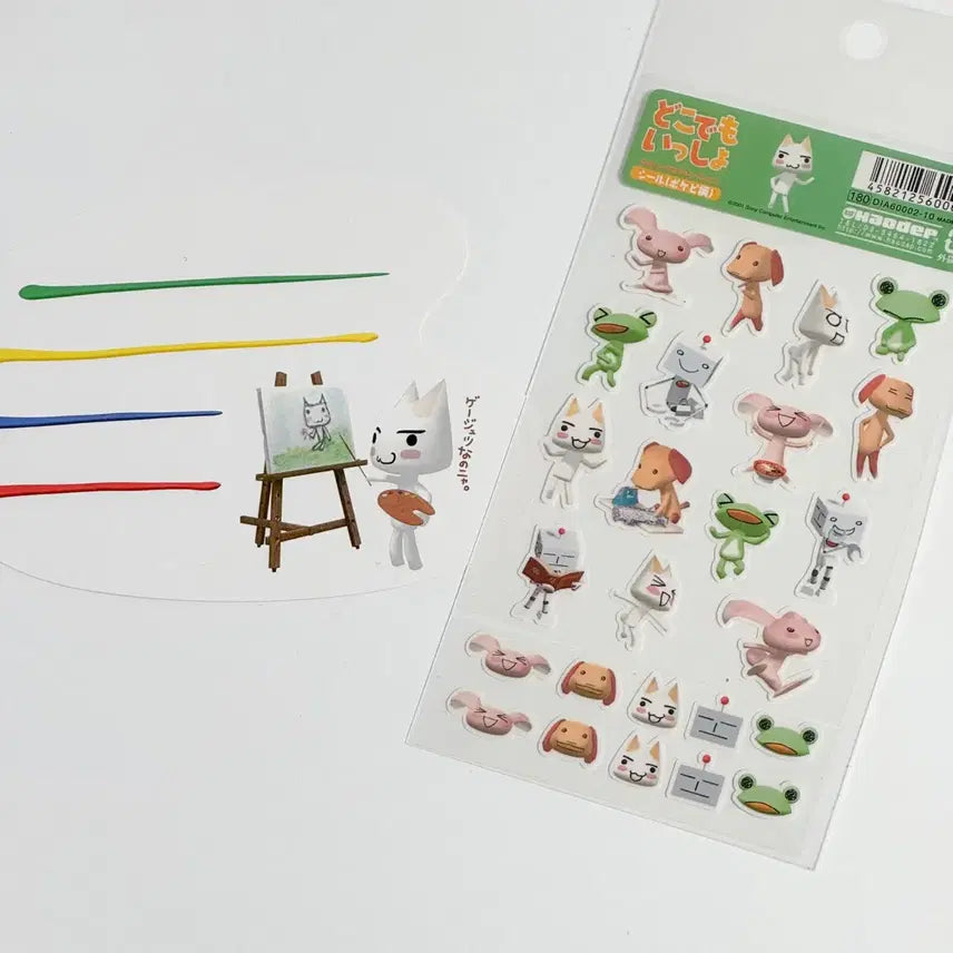 [BUNJANG] Dokodemo Issho Classic Sticker + Postcard / 도코데모잇쇼 고전 스티커 + 엽서