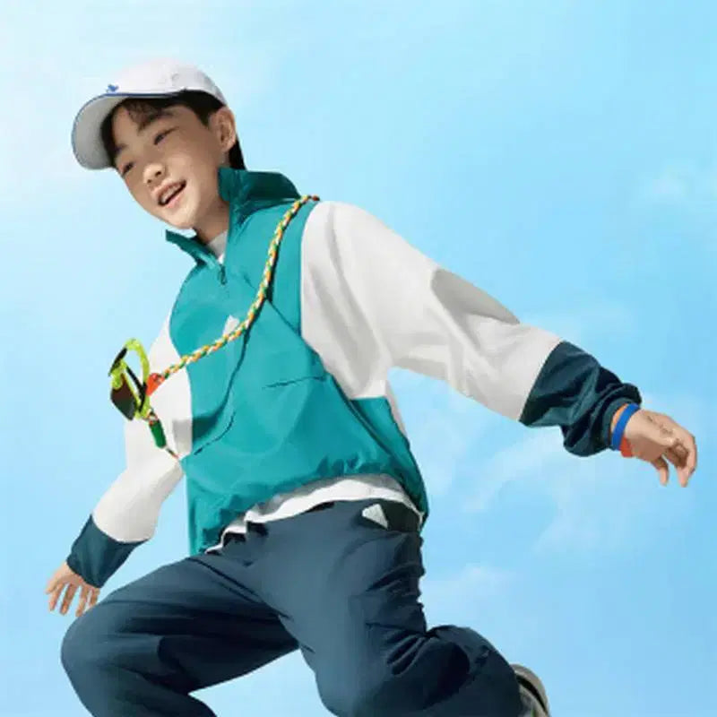 [BUNJANG] Adidas Kids Anorak Windbreaker / [키즈 130] 아디다스 바람막이 아노락/23년k18