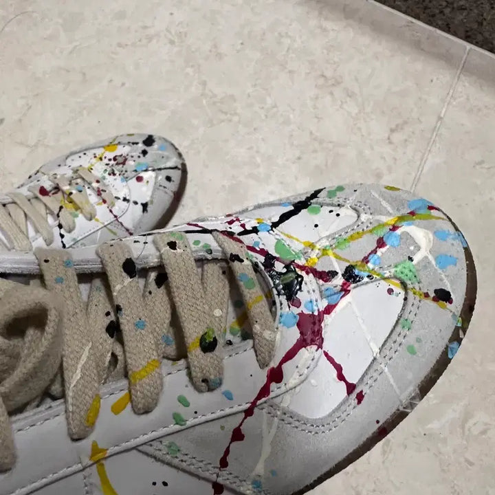 [BUNJANG] Maison Margiela Replica German Army Painting Sneakers / 마르지엘라 레플리카 독일군 페인팅 스니커즈