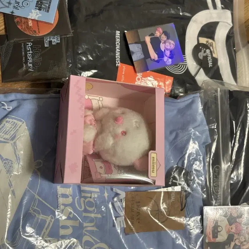 [SOLD OUT] 플레이브 므메미무 베이비 미므 링거티 응원봉 가방 포카팩 일괄