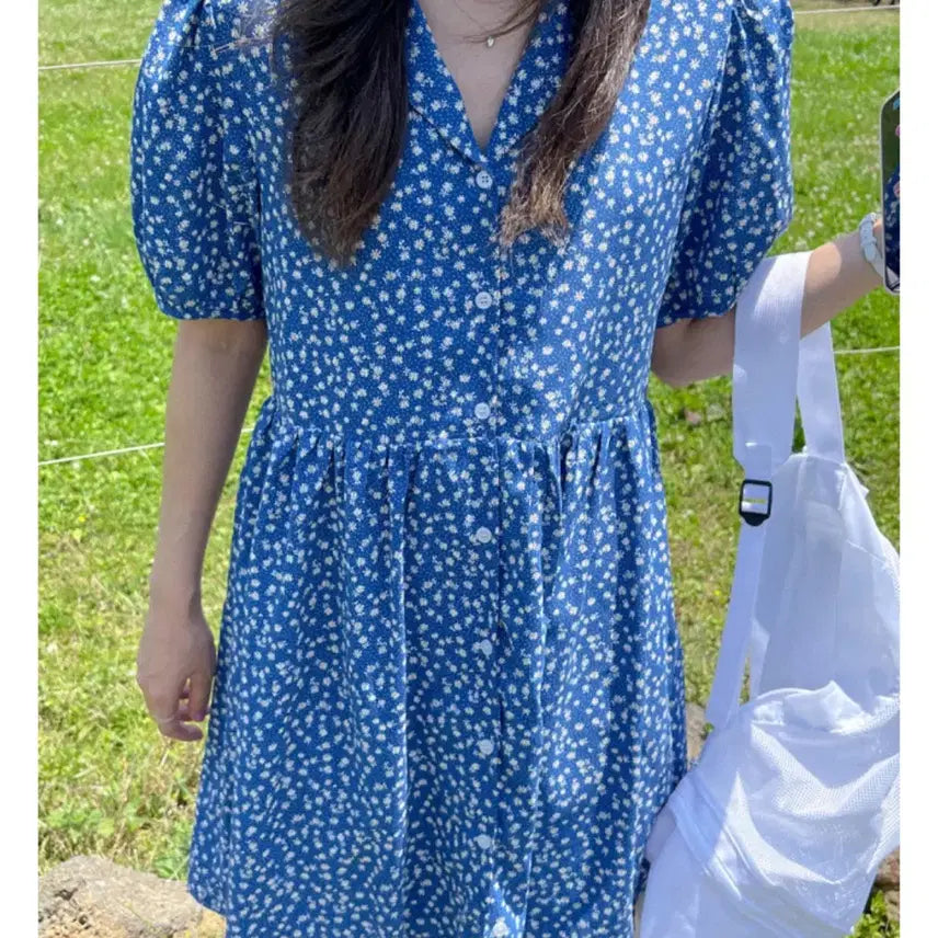 [BUNJANG] Springcomma Floral Dress / 스프링콤마 플라워 원피스