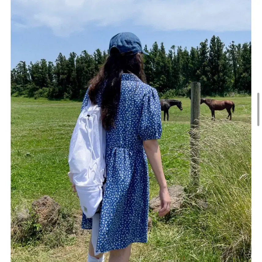 [BUNJANG] Springcomma Floral Dress / 스프링콤마 플라워 원피스