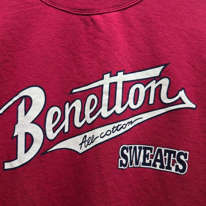 [BUNJANG] Benetton 90s Logo Sweatshirt / (M) 90s 베네통 로고 스웻셔츠 맨투맨