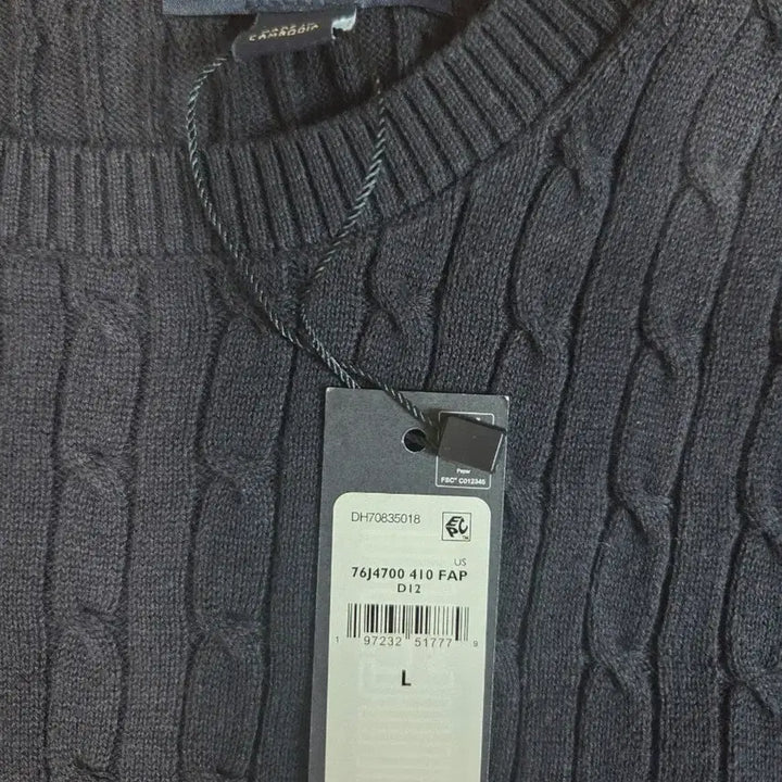 [SOLD OUT] 타미힐피거 네이비 케이블 반팔 니트  SIZE:L