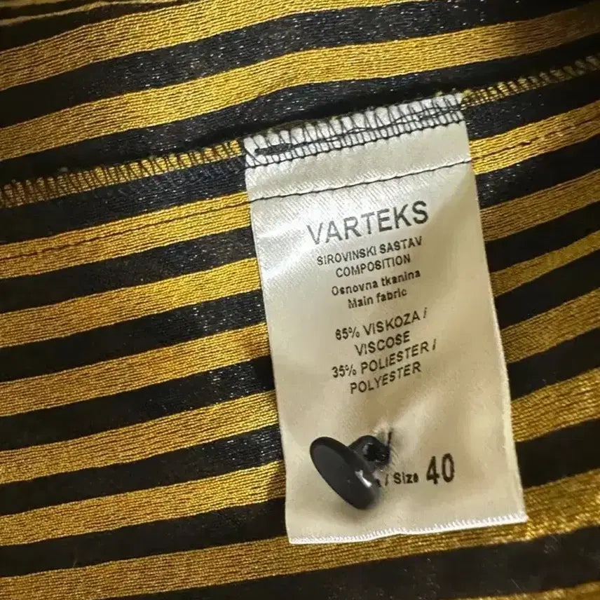 [BUNJANG] Black Striped Shirt Dress / 스트라이프 셔츠형 원피스