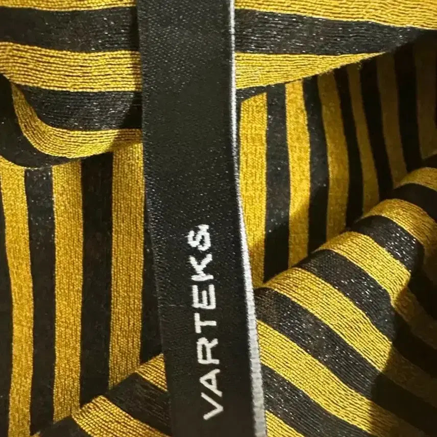 [BUNJANG] Black Striped Shirt Dress / 스트라이프 셔츠형 원피스