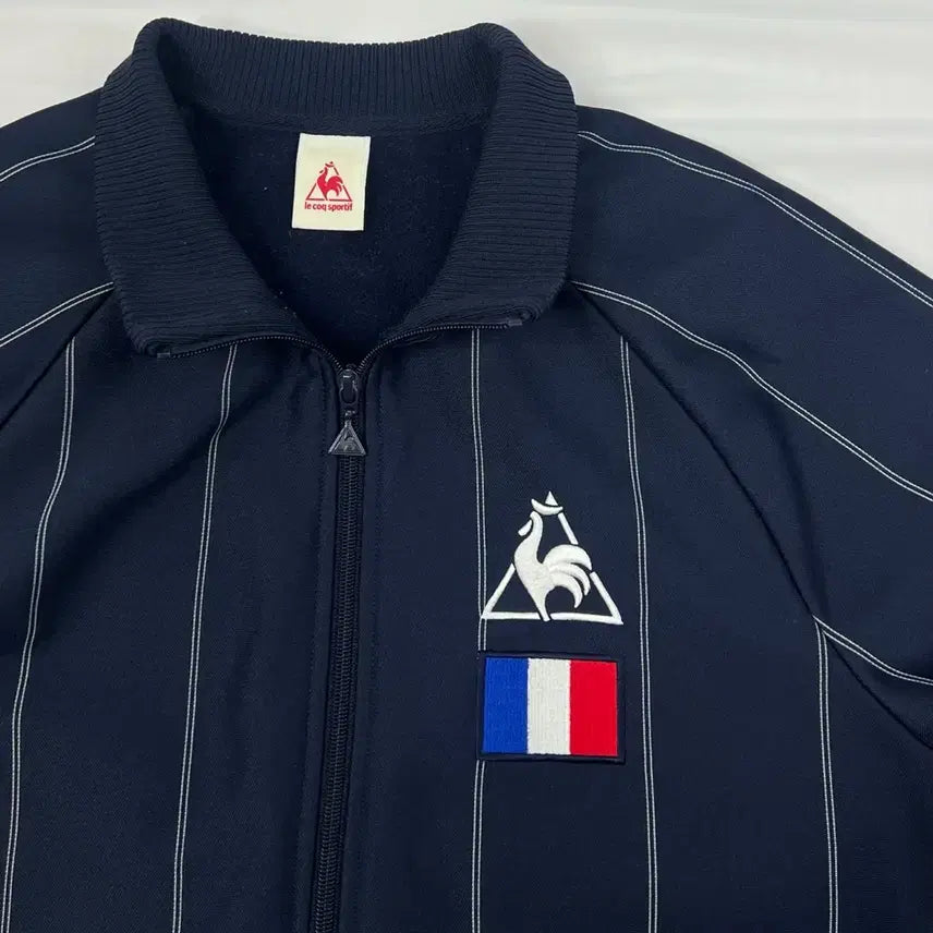 [BUNJANG] Le Coq Sportif French Stripe Jersey L / 르꼬끄 프랑스 스트라이프 져지 L