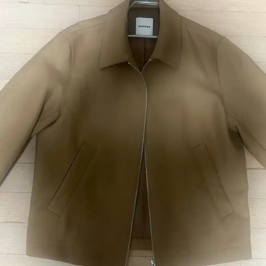 [BUNJANG] Sandro 25SS Zip-Up Jacket Camel / 산드로 25ss 집업자켓 카멜