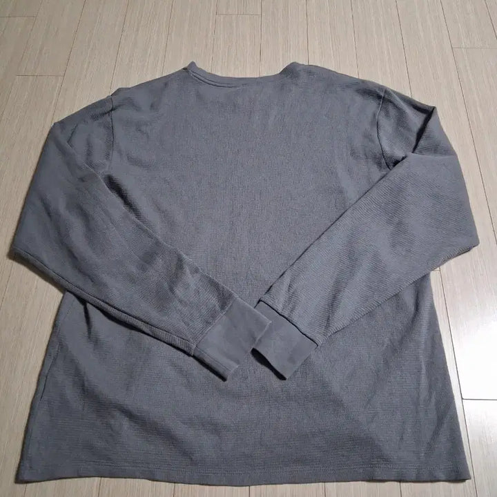 [BUNJANG] Lacoste Waffle Knit Long Sleeve T-shirt / 라코스테 와플 긴팔 티셔츠 그레이