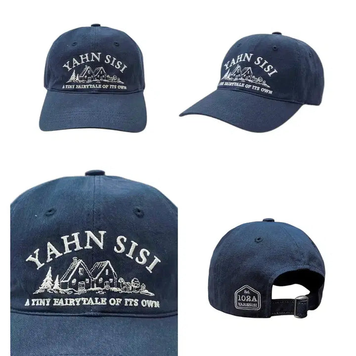 [BUNJANG] Yahn Sisi Village Ball Cap Navy / YAHN SISI 빌리지 볼캡 네이비(새상품)