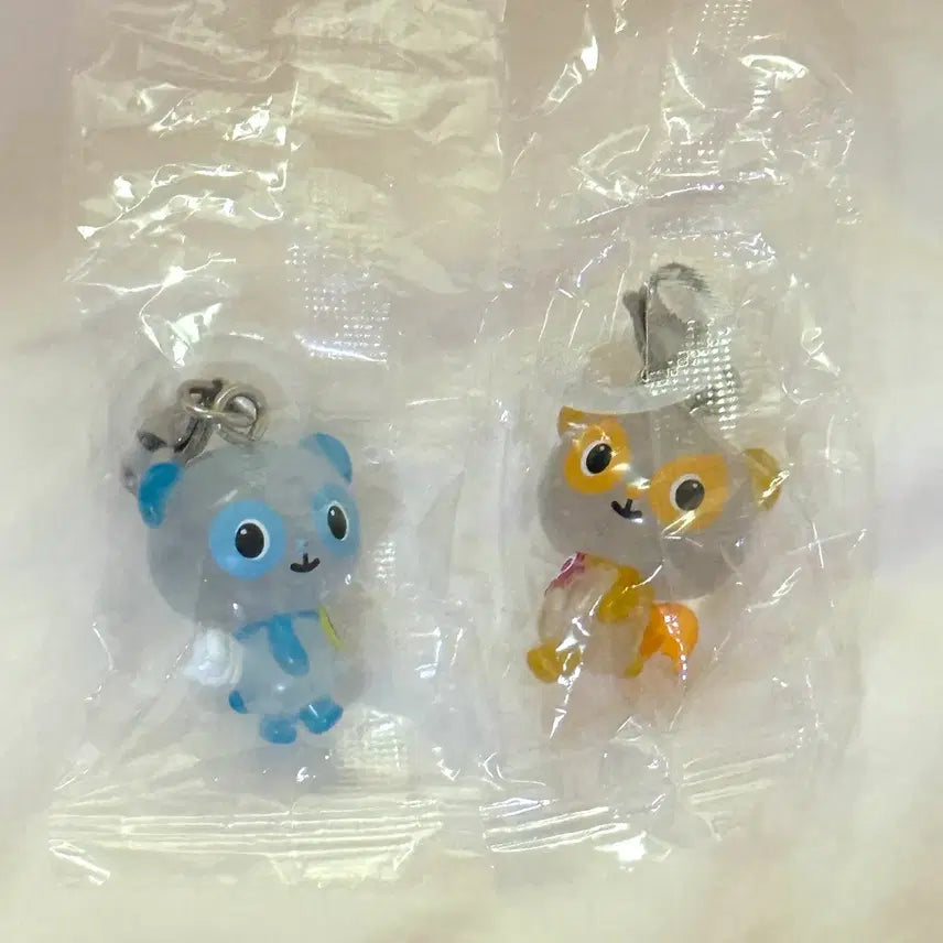 [BUNJANG] Panshura World Panda Meshiju Blue Orange Gacha Capsule Toy Set / [미개봉일괄]판쉘월드 판다 메지루시 파랑 노랑 블루 오렌지 가챠