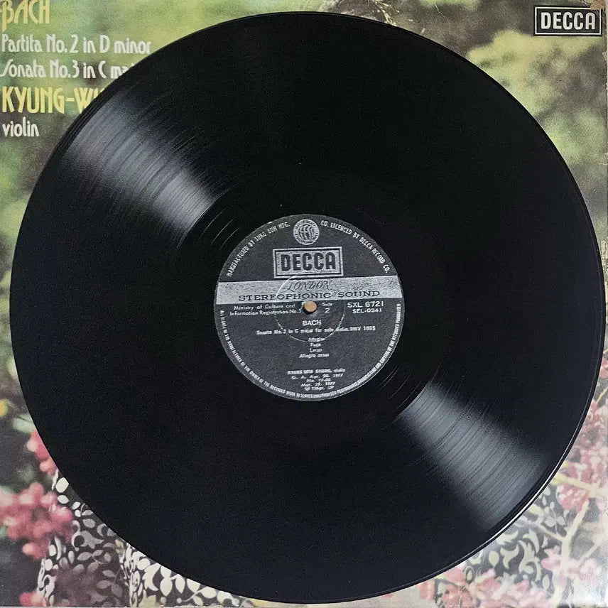 [BUNJANG] Kyung-Wha Chung Bach Partita No. 2 &amp; Sonata No. 3 LP Record / LP 정경화 - 바흐 파르티타 2번 &amp; 소나타 3번