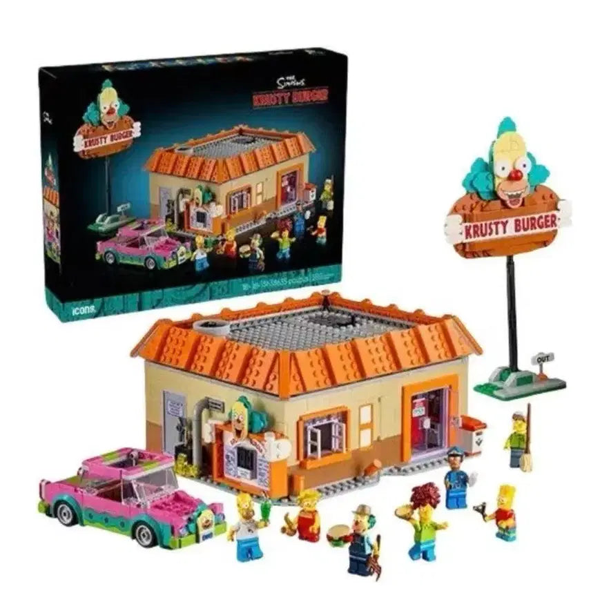 [BUNJANG] Lego Compatible 10352 Simpsons Krusty Burger Shop Set / 호환 블럭 레고 10352 심슨 크러스티 버거 가게 미개봉 새제품