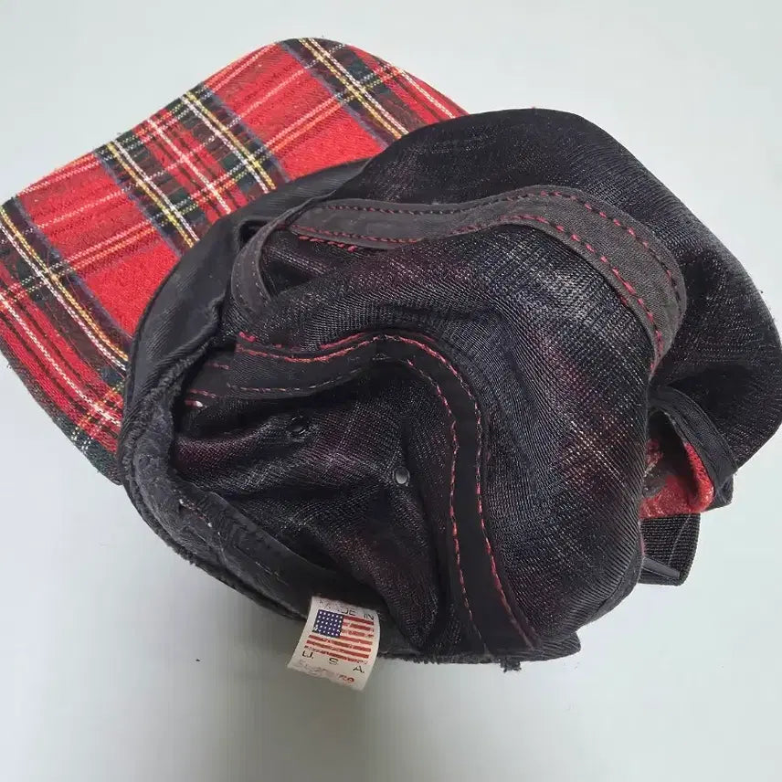 [BUNJANG] Supreme Tartan Check Camp Cap / 슈프림 08fw 타탄 체크 캠프캡 레드