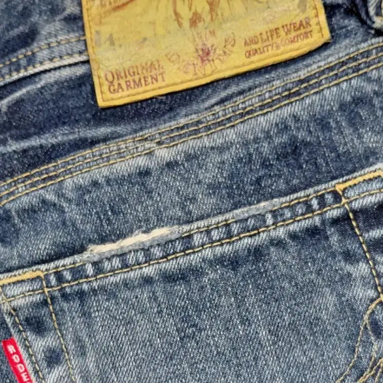 [BUNJANG] Rodeo Crowns Heavy Damage Selvedge Denim Jeans / [Selvedge/26] Rodeo Crowns 헤비 데미지 셀비지 데님