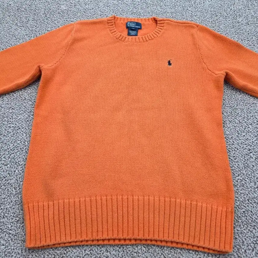[BUNJANG] Polo Ralph Lauren Orange Knit Sweater / 폴로 랄프로렌 오렌지 니트 ~55