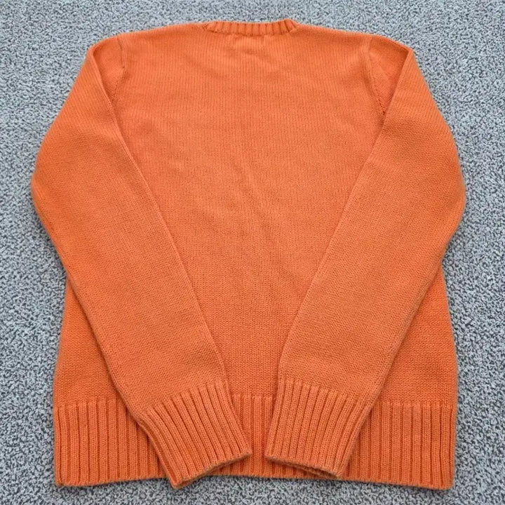 [BUNJANG] Polo Ralph Lauren Orange Knit Sweater / 폴로 랄프로렌 오렌지 니트 ~55