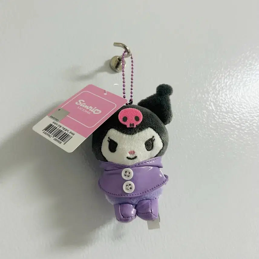 [BUNJANG] Sanrio Kuromi Raincoat Keyring / 산리오 쿠로미 키링