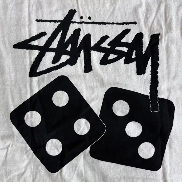 [BUNJANG] Stussy Dice Pigment Dyed T-shirt - Natural / [XL] stussy 스투시 다이스 피그먼트 다이드 반팔 티셔츠 내츄럴