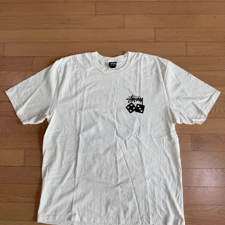 [BUNJANG] Stussy Dice Pigment Dyed T-shirt - Natural / [XL] stussy 스투시 다이스 피그먼트 다이드 반팔 티셔츠 내츄럴