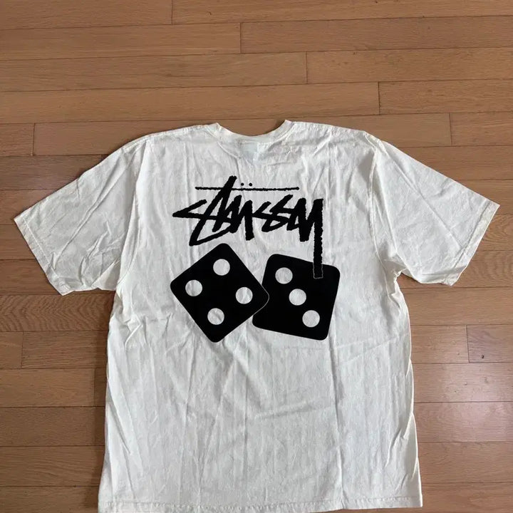 [BUNJANG] Stussy Dice Pigment Dyed T-shirt - Natural / [XL] stussy 스투시 다이스 피그먼트 다이드 반팔 티셔츠 내츄럴