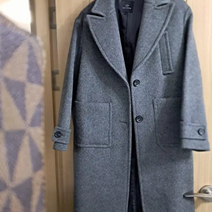 [BUNJANG] Colincos Gray Long Coat / colincos 그레이 롱 코트