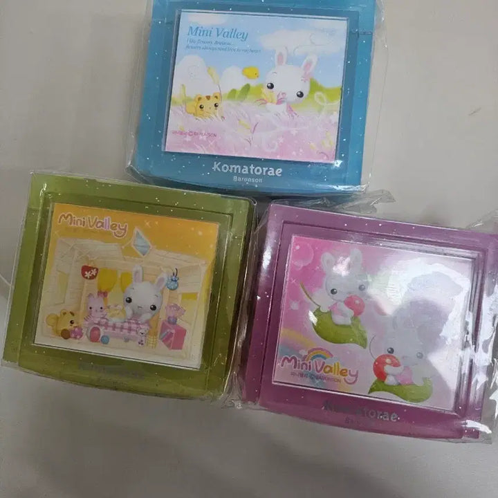[BUNJANG] Kkoma Ttorae Mini Valley Glittering Jewelry Box Set / 고전 꼬마또래 미니밸리 반짝이 미니 보석함3종 세트 바른손