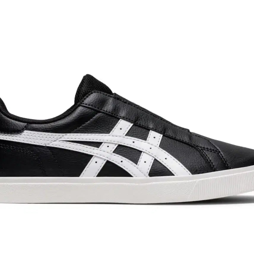 [BUNJANG] Asics Black/White Slip-On Sneakers / 새상품 아식스 블랙/화이트 슬립온 운동화 230사이즈