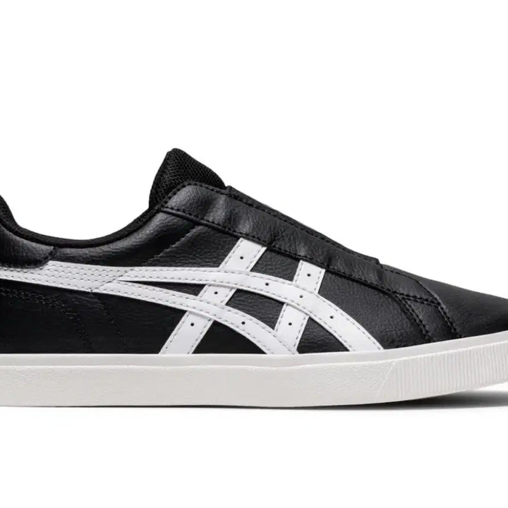 [BUNJANG] Asics Black/White Slip-On Sneakers / 새상품 아식스 블랙/화이트 슬립온 운동화 230사이즈
