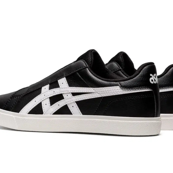 [BUNJANG] Asics Black/White Slip-On Sneakers / 새상품 아식스 블랙/화이트 슬립온 운동화 230사이즈