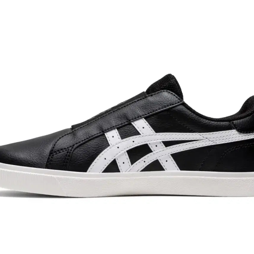 [BUNJANG] Asics Black/White Slip-On Sneakers / 새상품 아식스 블랙/화이트 슬립온 운동화 230사이즈