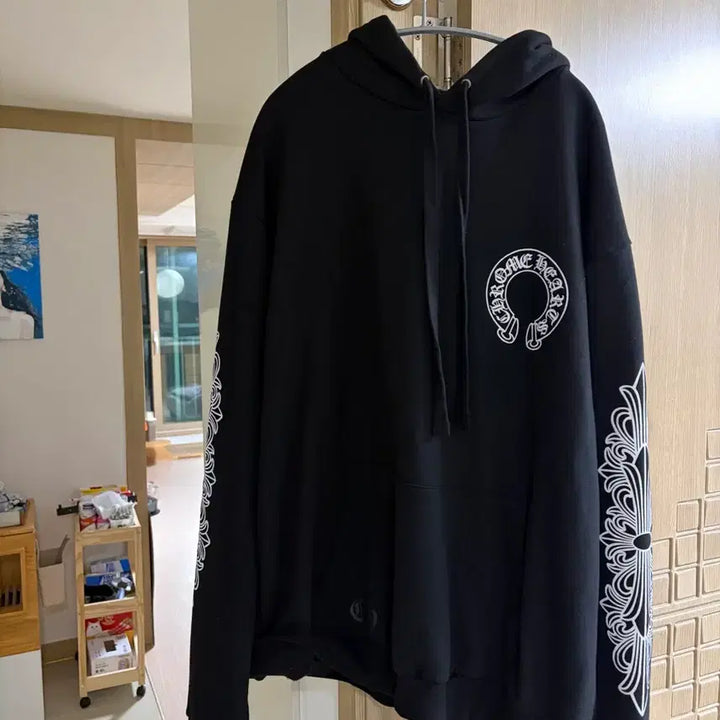 [SOLD OUT] 급처 크롬하츠 블랙 후드티 라지